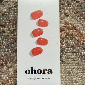 Ohora semi-cured gel nail strips--N tint scarlet--full set, NWT, sealed box.